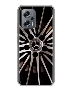 Чехол для Xiaomi POCO X4 GT с картинкой «Диск Mercedes»