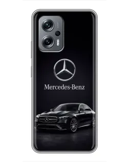 Чехол для Xiaomi POCO X4 GT с картинкой «Mercedes — решетка радиатора»