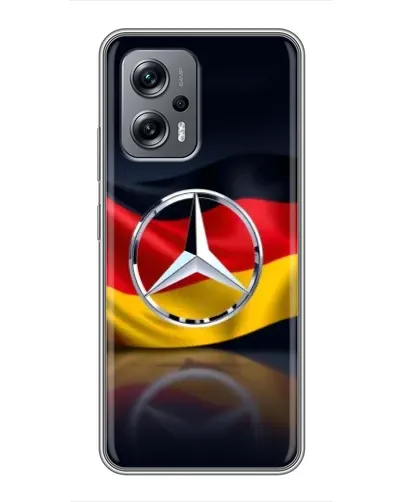 Чехол для Xiaomi POCO X4 GT с картинкой «Mercedes — флаг Германии» Чехол для Xiaomi POCO X4 GT с картинкой «Mercedes — флаг Германии»