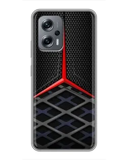 Чехол для Xiaomi POCO X4 GT с картинкой «Mercedes Carbon Grid»
