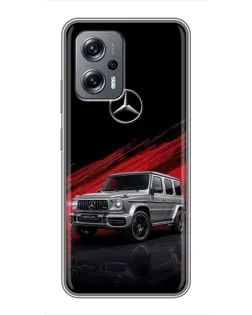Чехол для Xiaomi POCO X4 GT с картинкой «Mercedes G-Class красный»