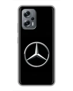 Чехол для Xiaomi POCO X4 GT с картинкой «Mercedes классический лого»