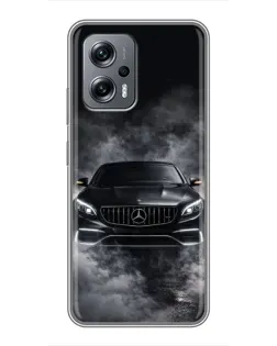 Чехол для Xiaomi POCO X4 GT с картинкой «Mercedes в дыму»
