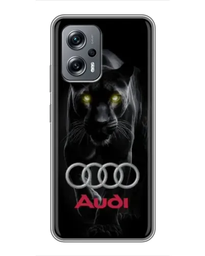Чехол для Xiaomi POCO X4 GT с картинкой «Пантера и Audi»