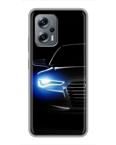 Чехол для Xiaomi POCO X4 GT с картинкой «Неоновый взгляд Audi»