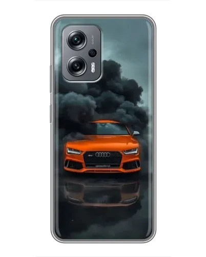Чехол для Xiaomi POCO X4 GT с картинкой «Audi в облаках дыма»