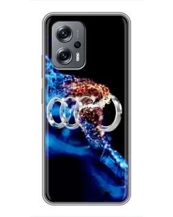 Чехол для Xiaomi POCO X4 GT с картинкой «Энергия лого Audi»