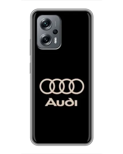 Чехол для Xiaomi POCO X4 GT с картинкой «Audi — золотой логотип»