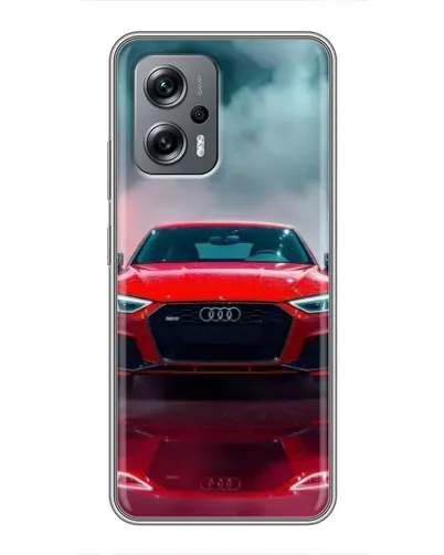 Чехол для Xiaomi POCO X4 GT с картинкой «Audi RS — красный стиль»