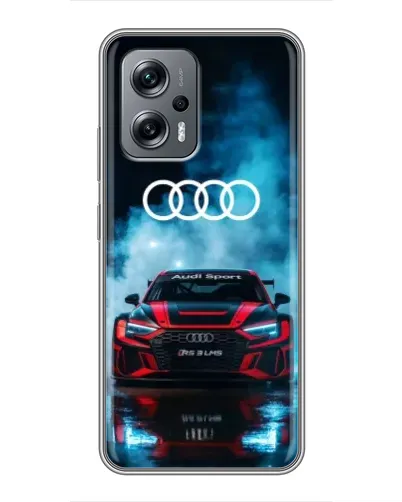 Чехол для Xiaomi POCO X4 GT с картинкой «Audi Sport — неон»