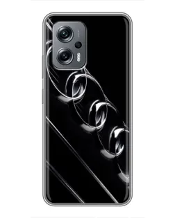 Чехол для Xiaomi POCO X4 GT с картинкой «Audi — абстрактные кольца»