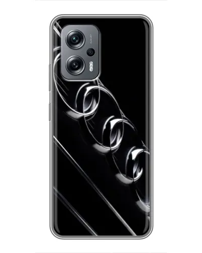 Чехол для Xiaomi POCO X4 GT с картинкой «Audi — абстрактные кольца»