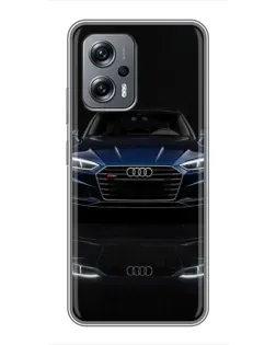 Чехол для Xiaomi POCO X4 GT с картинкой «Audi — ночное отражение»