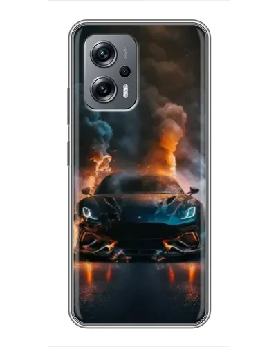 Чехол для Xiaomi POCO X4 GT с картинкой «Lamborghini дымная эстетика» Чехол для Xiaomi POCO X4 GT с картинкой «Lamborghini дымная эстетика»