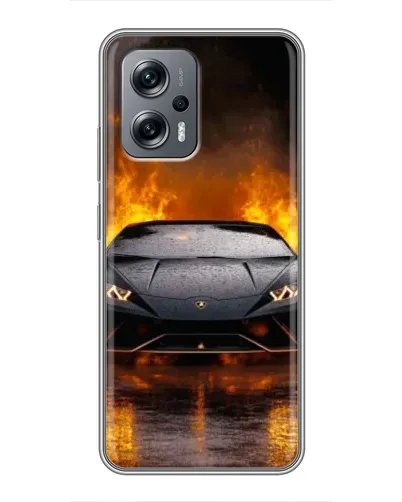 Чехол для Xiaomi POCO X4 GT с картинкой «Lamborghini в огне» Чехол для Xiaomi POCO X4 GT с картинкой «Lamborghini в огне»