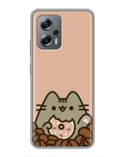 Чехол для Xiaomi POCO X4 GT с картинкой «Кофейный Пушин»