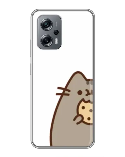 Чехол для Xiaomi POCO X4 GT с картинкой «Пушин с печеньем»