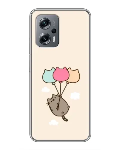 Чехол для Xiaomi POCO X4 GT с картинкой «Пушин на шариках»