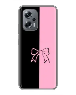 Чехол для Xiaomi POCO X4 GT с картинкой «Половинки банта»