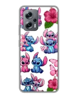 Чехол для Xiaomi POCO X4 GT с картинкой «Стикеры Stitch и Angel»