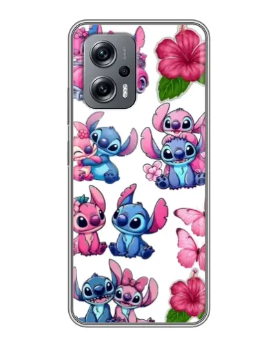 Чехол для Xiaomi POCO X4 GT с картинкой «Стикеры Stitch и Angel» Чехол для Xiaomi POCO X4 GT с картинкой «Стикеры Stitch и Angel»