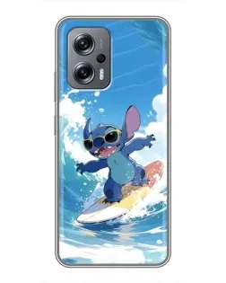Чехол для Xiaomi POCO X4 GT с картинкой «Стич на волне»