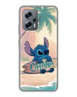 Чехол для Xiaomi POCO X4 GT с картинкой «Стич на серфе»
