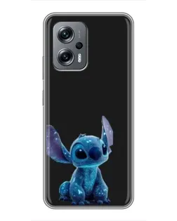 Чехол для Xiaomi POCO X4 GT с картинкой «Стич на черном»