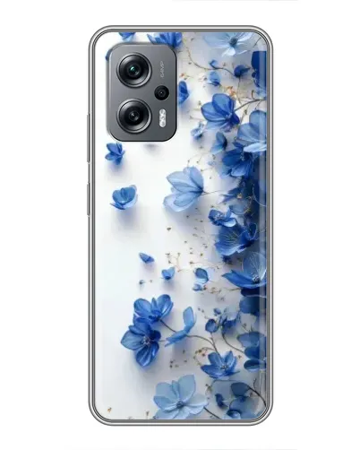 Чохол для Xiaomi POCO X4 GT з картинкою «Блакитний квітковий каскад» Чохол для Xiaomi POCO X4 GT з картинкою «Блакитний квітковий каскад»