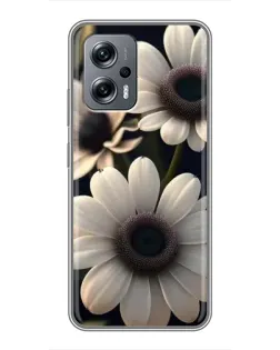 Чохол для Xiaomi POCO X4 GT з картинкою «Білі маргаритки макро»