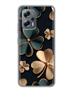 Чохол для Xiaomi POCO X4 GT з картинкою «Конюшина в золоті»
