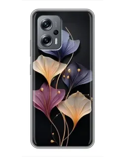 Чохол для Xiaomi POCO X4 GT з картинкою «Лілові квіти грації»