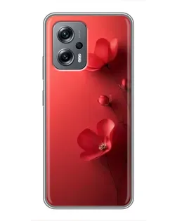 Чохол для Xiaomi POCO X4 GT з картинкою «Макові суцвіття»