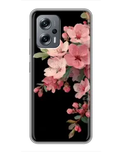 Чохол для Xiaomi POCO X4 GT з картинкою «Рожева гілка сакури»