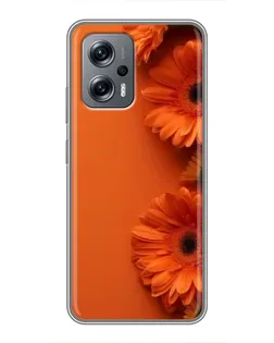 Чохол для Xiaomi POCO X4 GT з картинкою «Помаранчеві гербери»