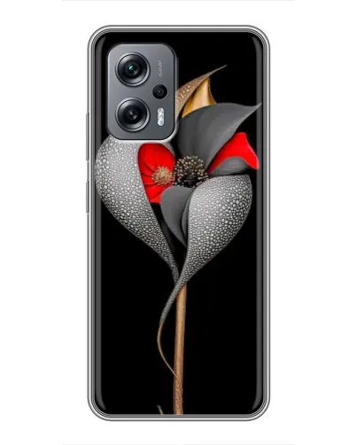 Чехол для Xiaomi POCO X4 GT с картинкой «Серебряный фантазийный цветок» Чехол для Xiaomi POCO X4 GT с картинкой «Серебряный фантазийный цветок»