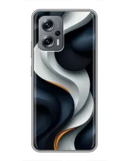 Чохол для Xiaomi POCO X4 GT з картинкою «Об'ємні чорно-білі стрічки» Чохол для Xiaomi POCO X4 GT з картинкою «Об'ємні чорно-білі стрічки»