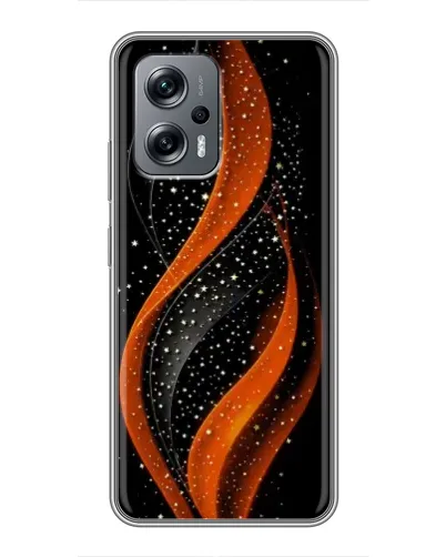 Чехол для Xiaomi POCO X4 GT с картинкой «Огненная звездная волна»