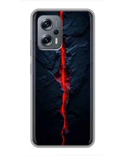 Чехол для Xiaomi POCO X4 GT с картинкой «Kрасная лавовая трещина»