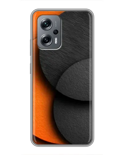 Чехол для Xiaomi POCO X4 GT с картинкой «Геометрия оранжевых кругов»