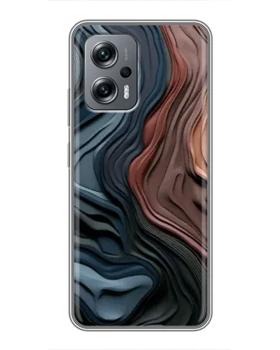 Чехол для Xiaomi POCO X4 GT с картинкой «Цветные волны каньона»