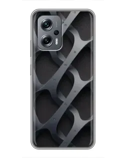 Чехол для Xiaomi POCO X4 GT с картинкой «Объемное серое плетение»