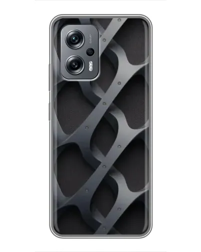 Чехол для Xiaomi POCO X4 GT с картинкой «Объемное серое плетение»