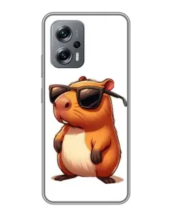 Чохол для Xiaomi POCO X4 GT з картинкою «Капібара в окулярах»