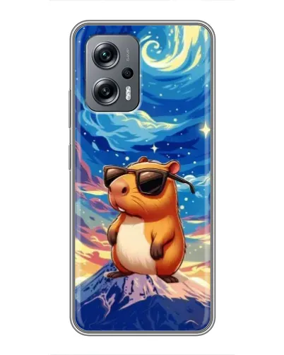 Чехол для Xiaomi POCO X4 GT с картинкой «Капибара Ван Гога»