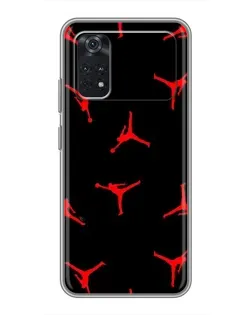 Чохол для Xiaomi POCO X4 Pro 5G з картинкою «Jordan Red Pattern»