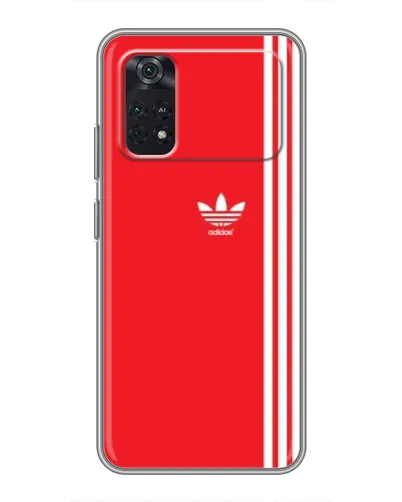 Чохол для Xiaomi POCO X4 Pro 5G з картинкою «Червоний мінімалізм Adidas» Чохол для Xiaomi POCO X4 Pro 5G з картинкою «Червоний мінімалізм Adidas»