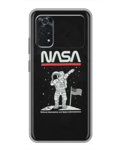 Чохол для Xiaomi POCO X4 Pro 5G з картинкою «NASA — крокуємо по Місяцю» Чохол для Xiaomi POCO X4 Pro 5G з картинкою «NASA — крокуємо по Місяцю»