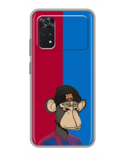 Чохол для Xiaomi POCO X4 Pro 5G з картинкою «Bored Ape — фанат Барси» Чохол для Xiaomi POCO X4 Pro 5G з картинкою «Bored Ape — фанат Барси»