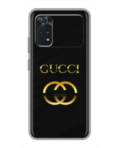 Чохол для Xiaomi POCO X4 Pro 5G з картинкою «Золотий логотип Gucci»